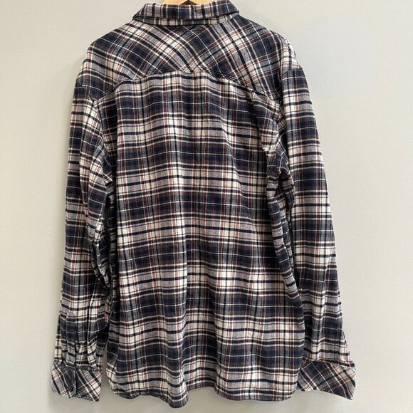 Arbor Collective Men's Plaid Flannel Button Down Shirt Blue Heavyweight Size XXL - Picture 3 of 5